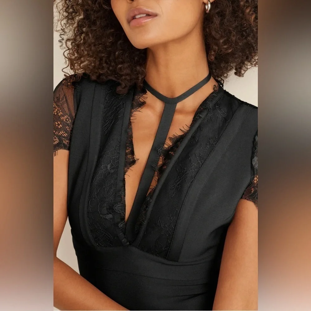 VENUS Black Bandage Strappy Dress size 2X 3X NWOT🔥🔥 - Picture 5 of 15